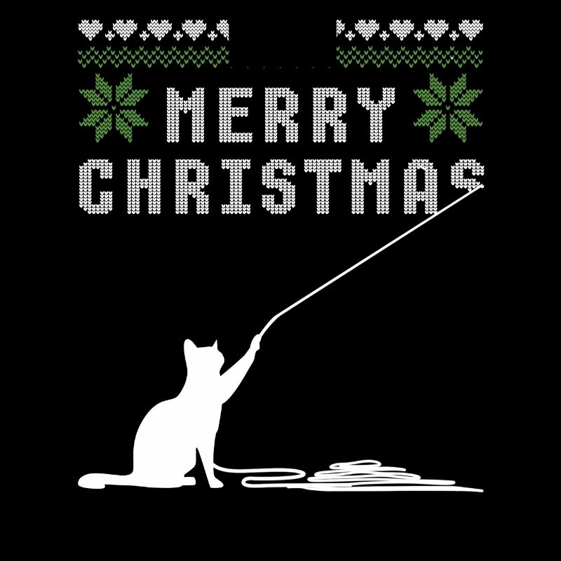 Joyeux noël chat laid pull