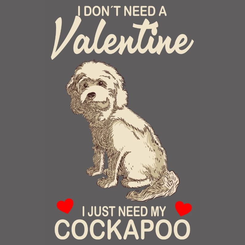 Cockapoo Chiens mignons | Cadeaux de la Saint-Valentin