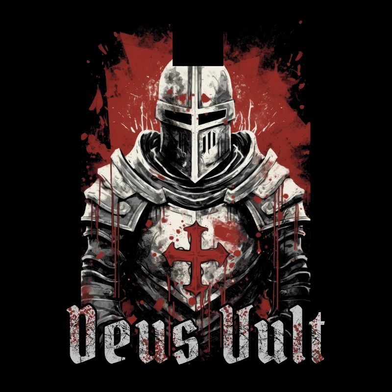 Deus Vult Crusader Knights Templar Middle Ages
