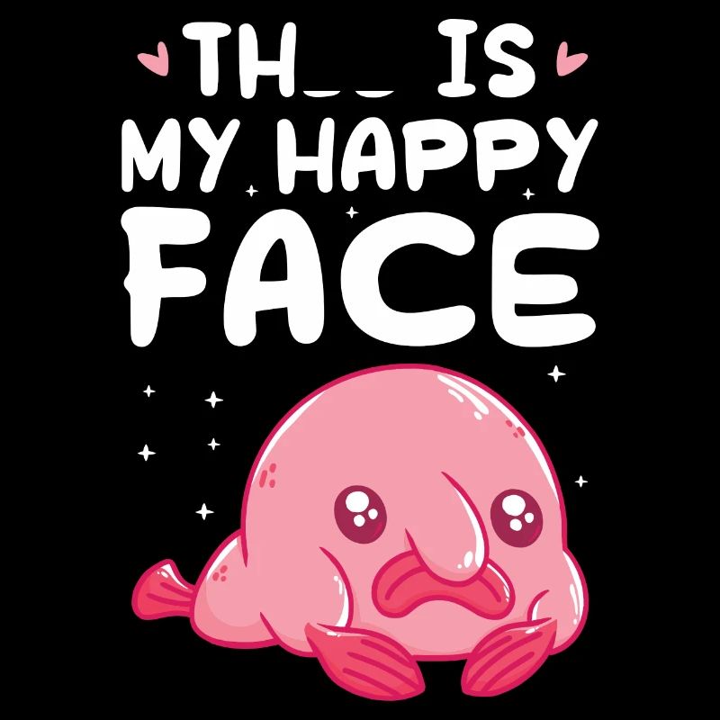 C’est mon visage heureux Conception pour une blague d’animaux