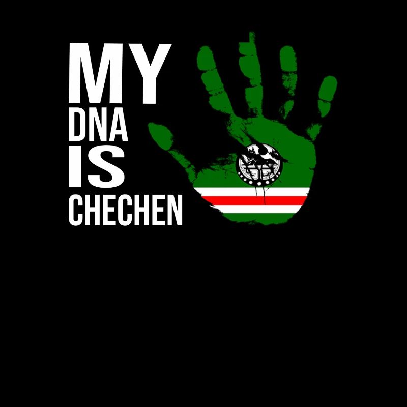 Chechen Flag, My DNA Is Chechnya, Chechnyan