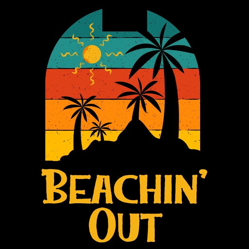 Beachin' Out Beach Couples Ocean Lovers Funny