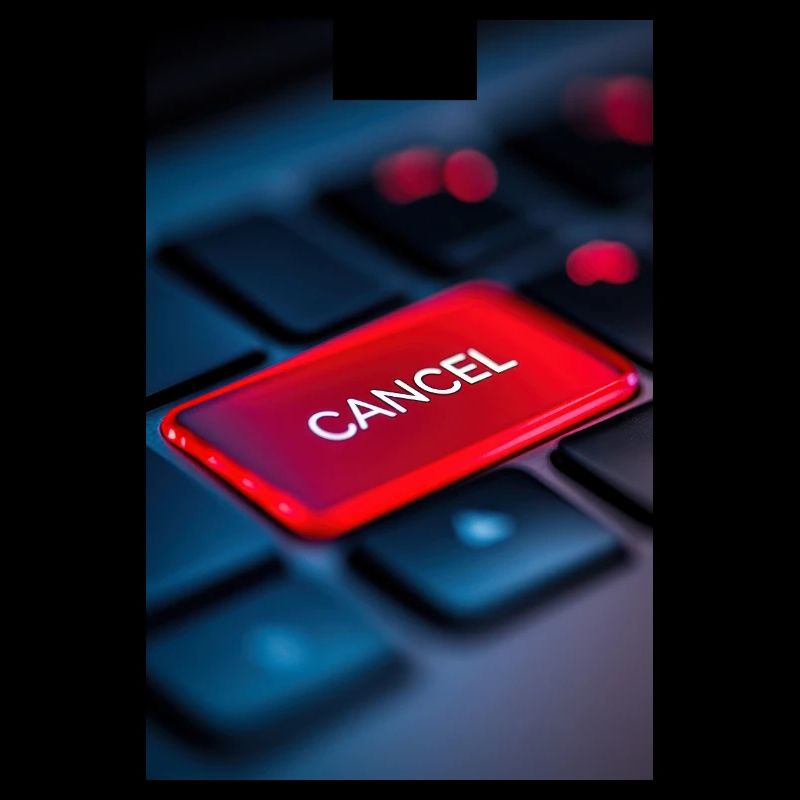 Red Cancel Key Highlight
