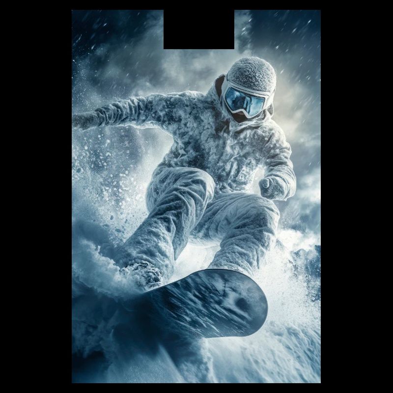 Frozen Thrill Snowboarder