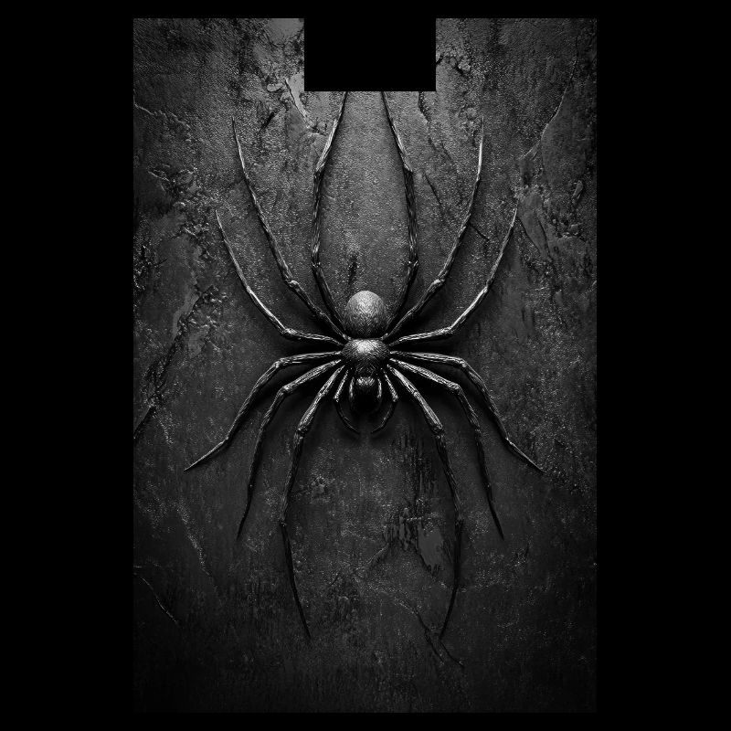 Spinnenkunst im Black Widow-Stil