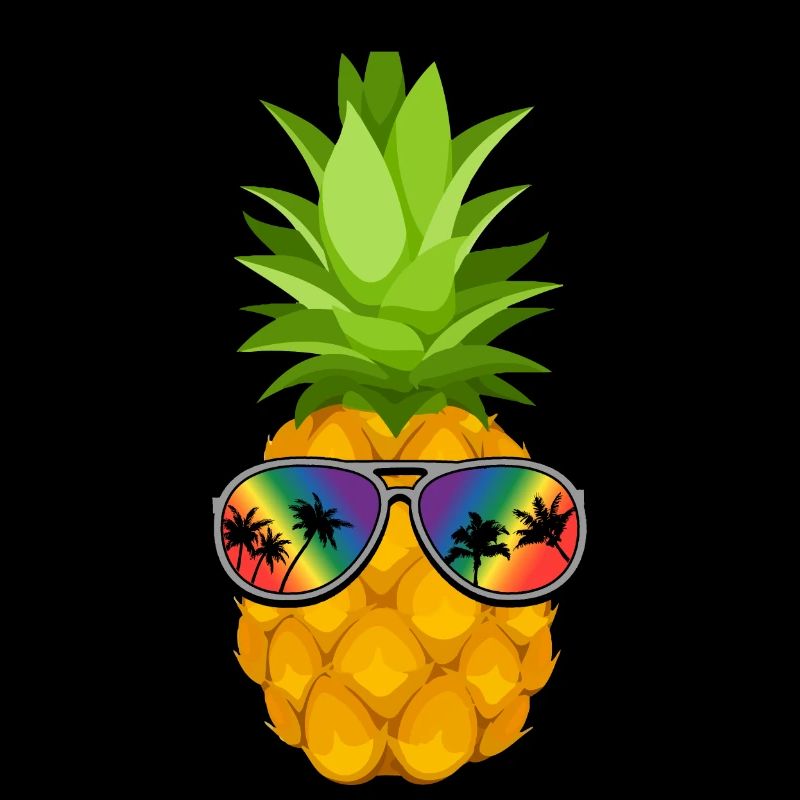 Blume Ananas mit Sonnenbrille Hawaii