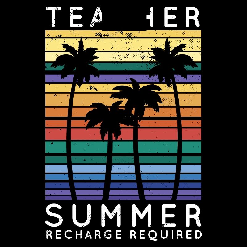Teacher Summer Recharge Required Vacay Mode Beach