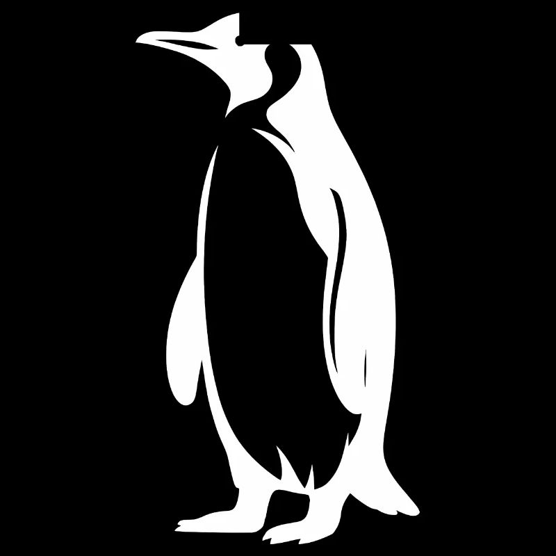 Silhouette de pingouin minimaliste Simplicité
