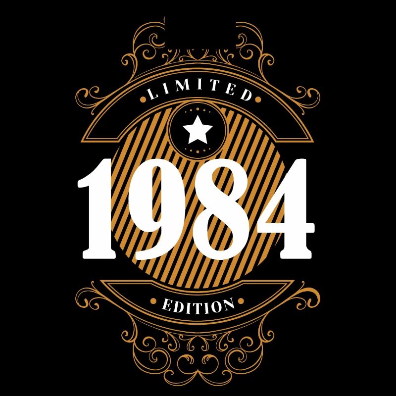 Conception d'anniversaire en édition limitée de 1984