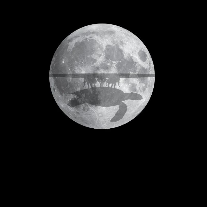 Flat Earth Theorie Elefanten Schildkröte