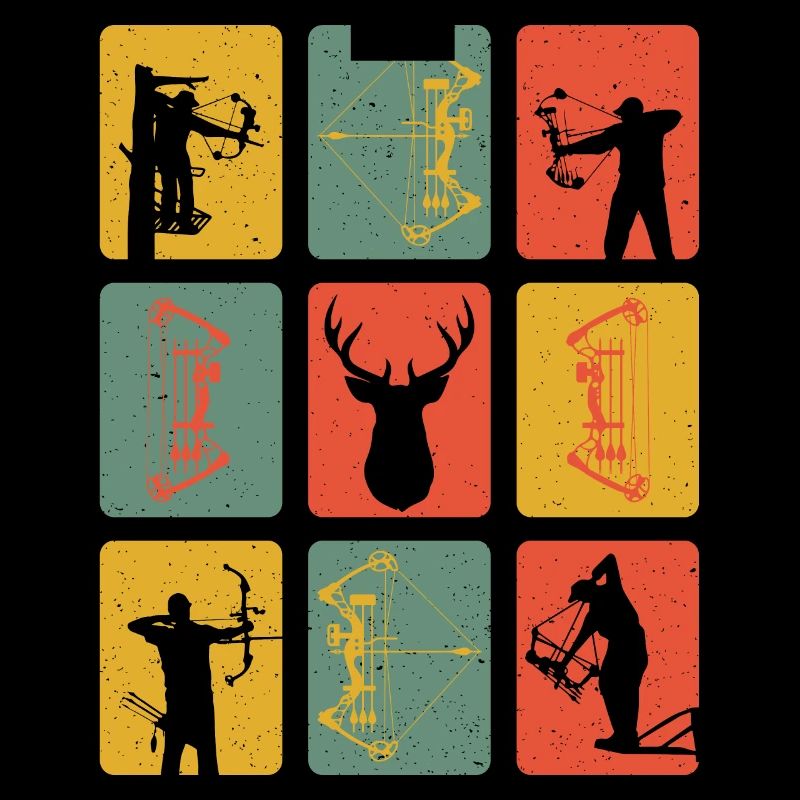 Retro Bogenschütze Vintage Bogenschießen Archery