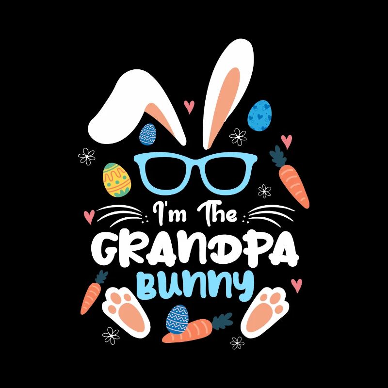 Im The Grandpa Rabbit Easter Rabbit Ear Sunglass