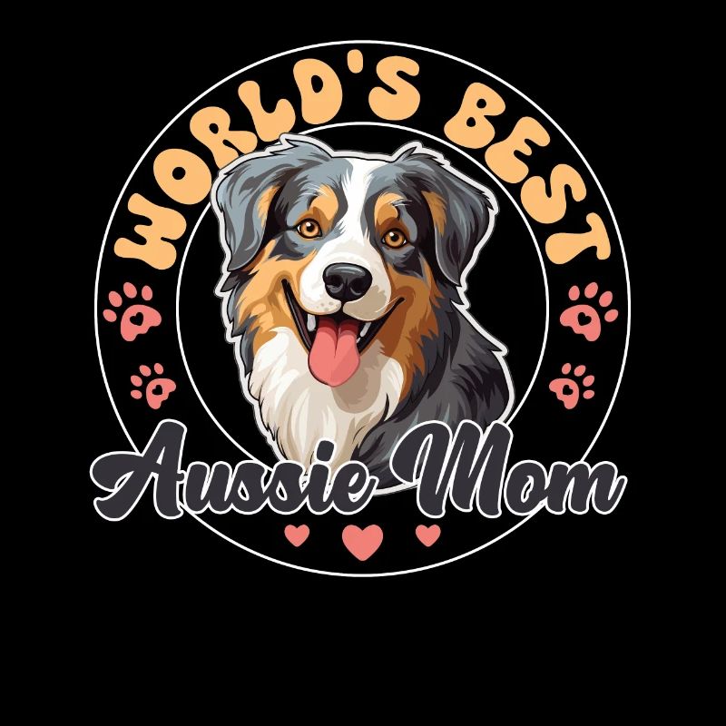 Australian Shepherd Blue Merle Groovy Aussie Mom