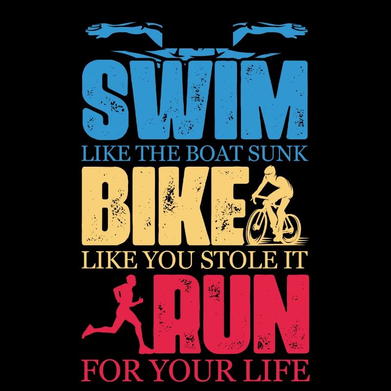 Nager comme le bateau coulé Vélo comme si vous l’aviez volé Courez