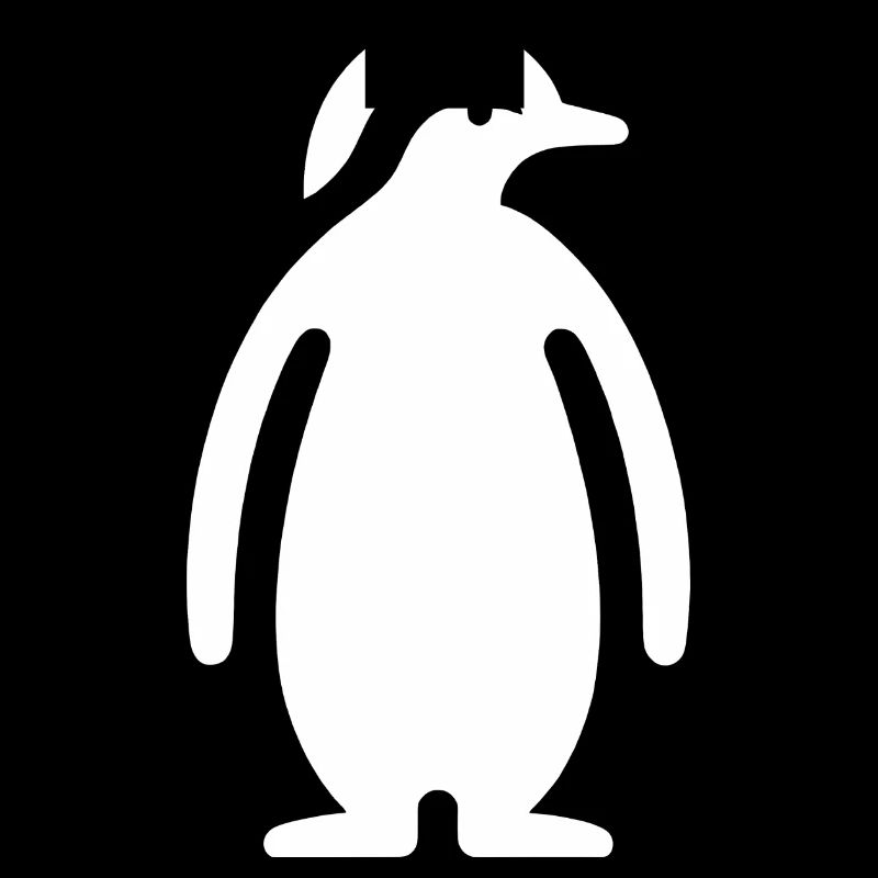Penguin Silhouette Elegant Design