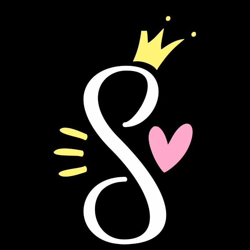 Lettre S Lettre initiale Couronne