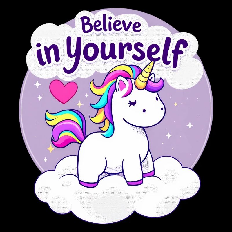 Croyez en vous-même Licorne Fantasy Art pour