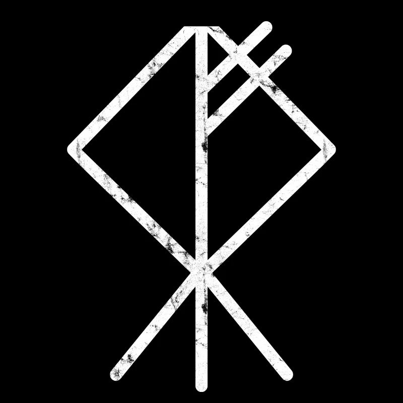 Wolf Vikings Rune Symbole Glyphe Idées cadeaux