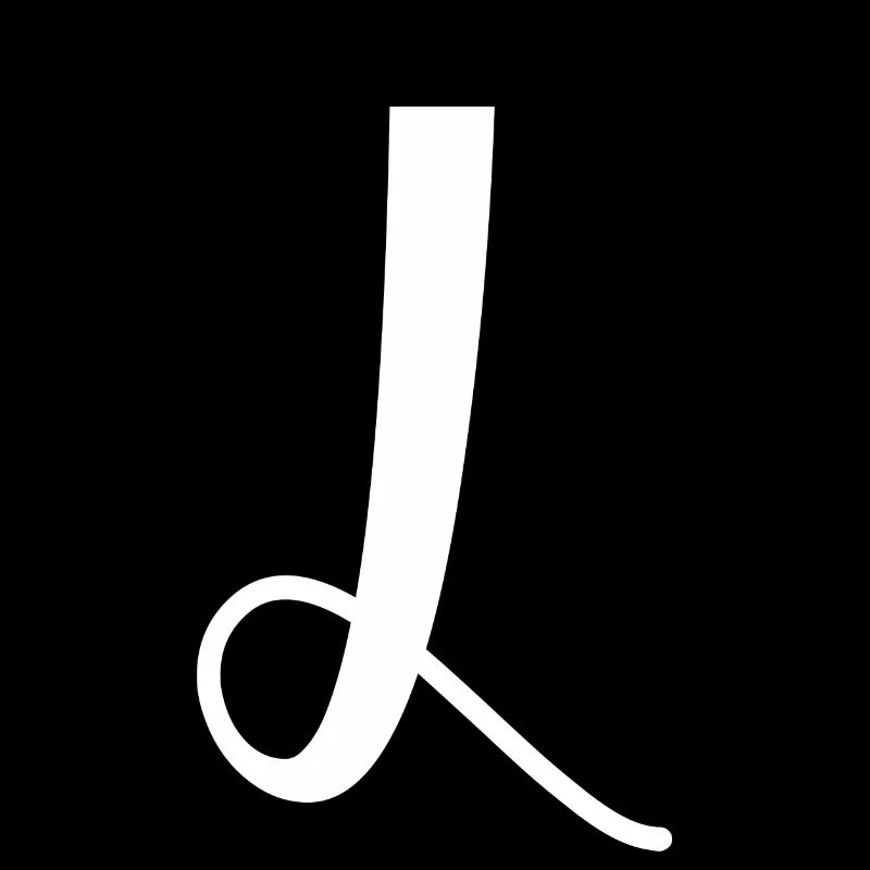 Calligraphie, initiale L