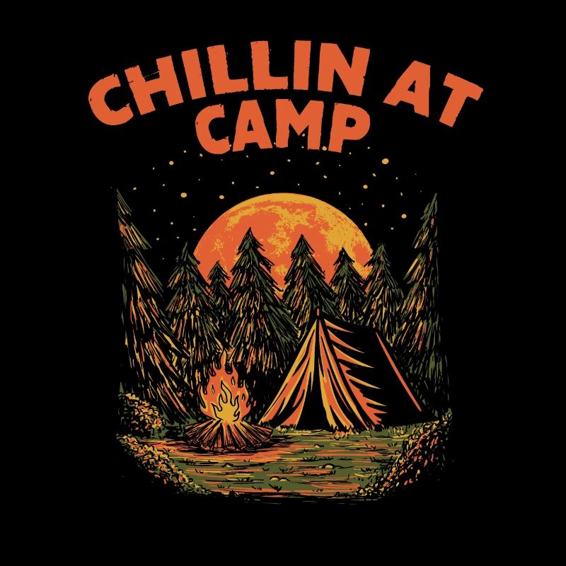 Chillin au Camp Summer Camping Tropical Camper Wan
