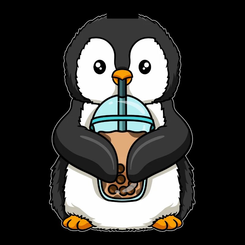 Kawaii Bubble Tea Pinguin