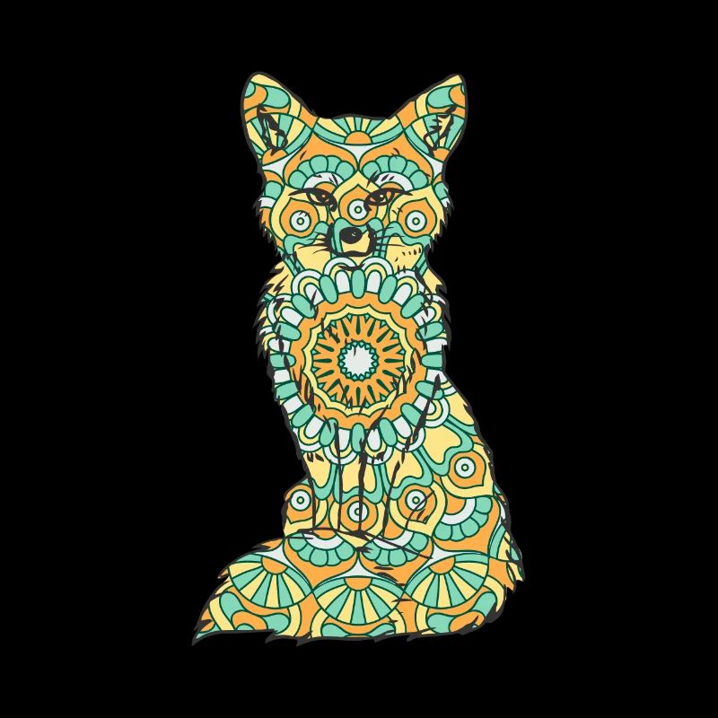 Mandala Fuchs Geometrie Muster