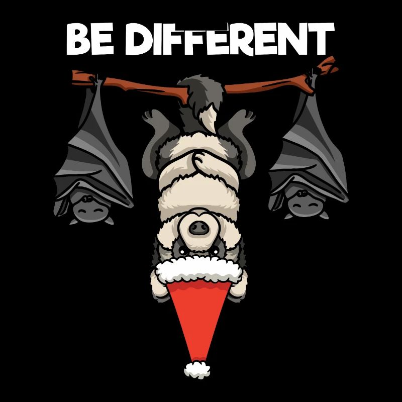 Be Different Wolf Fledermaus Weihnachtsmann