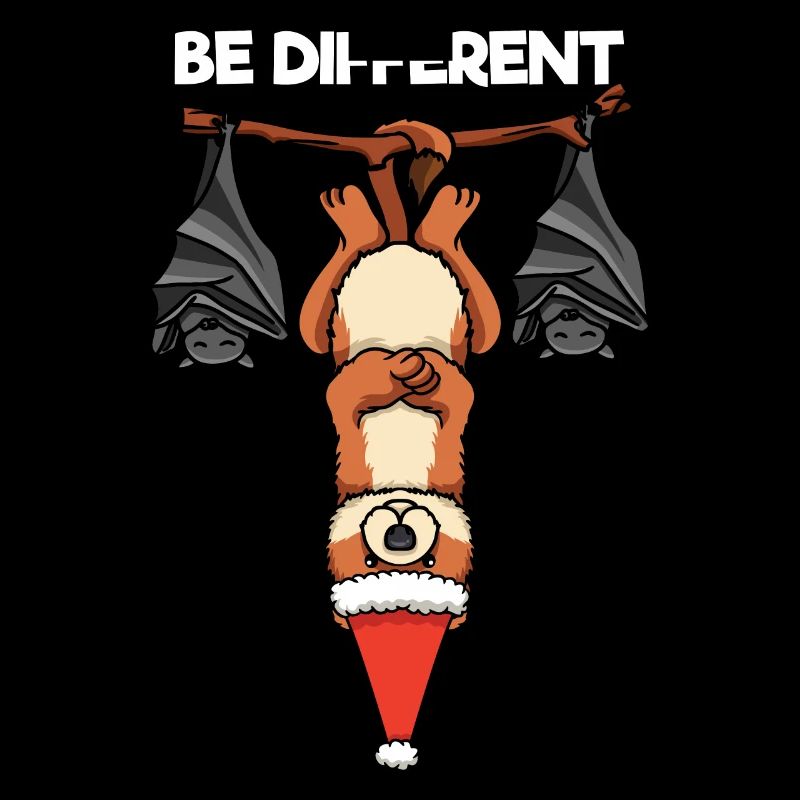 Be Different Wiesel Fledermaus Weihnachtsmann