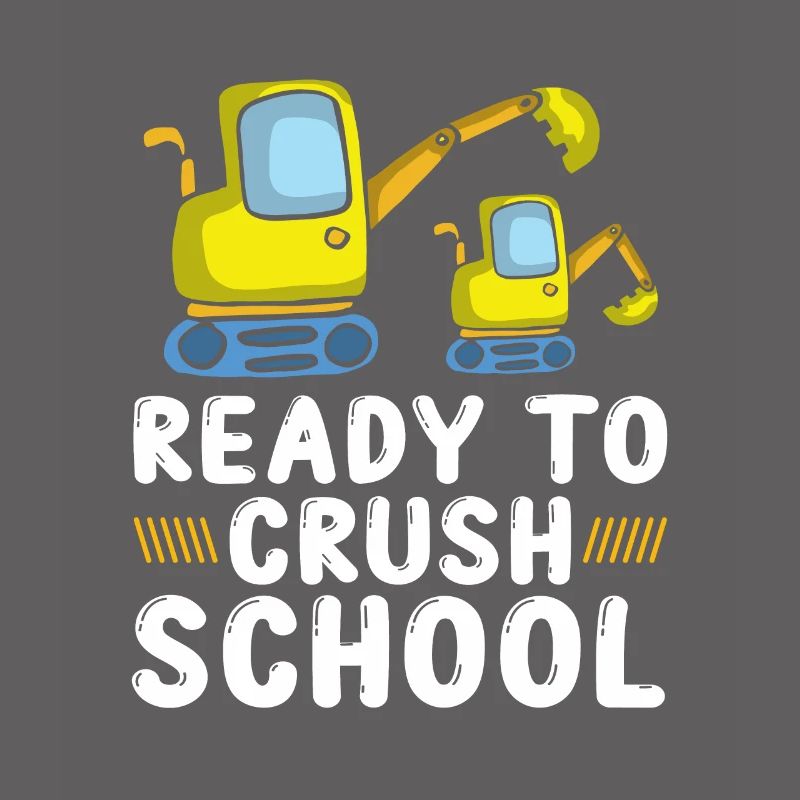 First Class Student Ready To Crush School Excavator