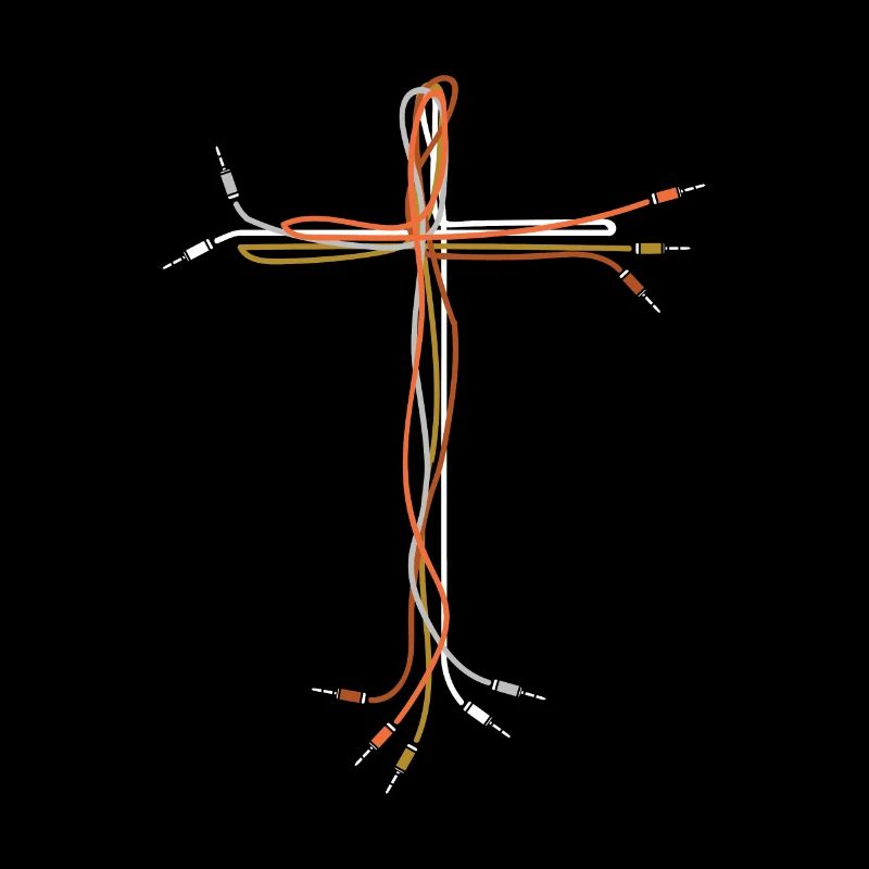Jesus Cross Cable Audio Cable Synthesizer Religion