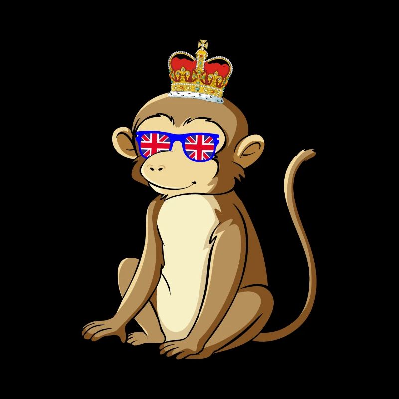 Affe Queen Elizabeth II Britische Krone