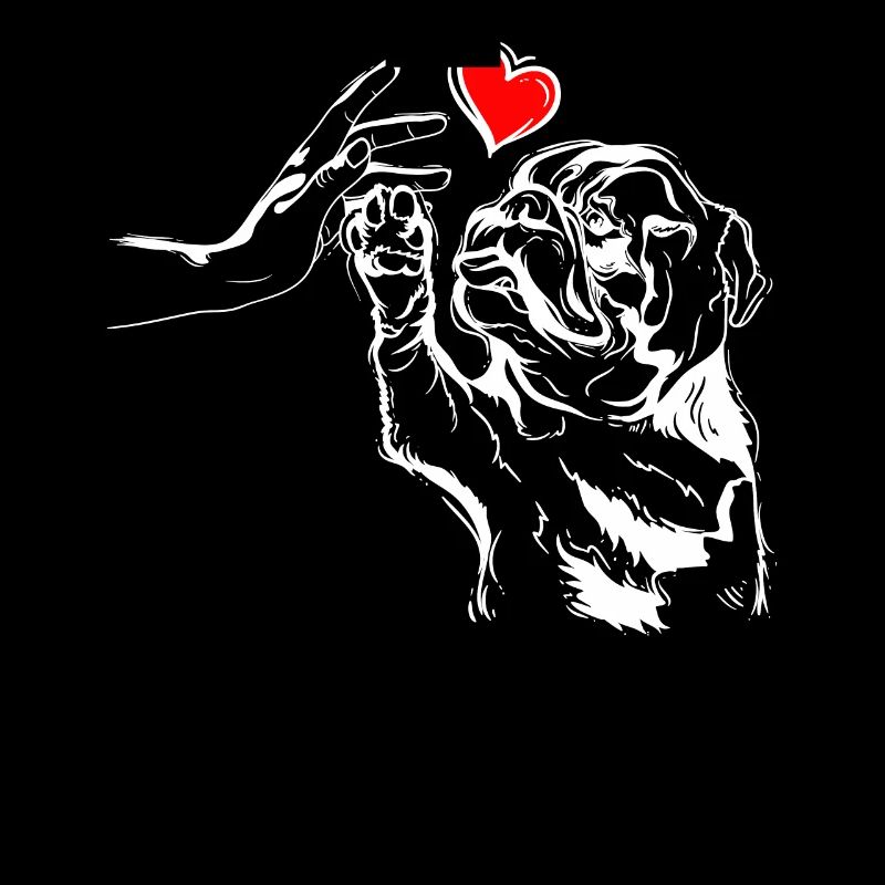 Bulldogge Liebe Hunde High Five
