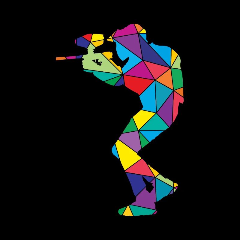 Low Poly Shooting Polygon Paintball