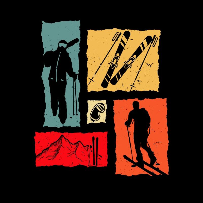 Skis de randonnée rétro
