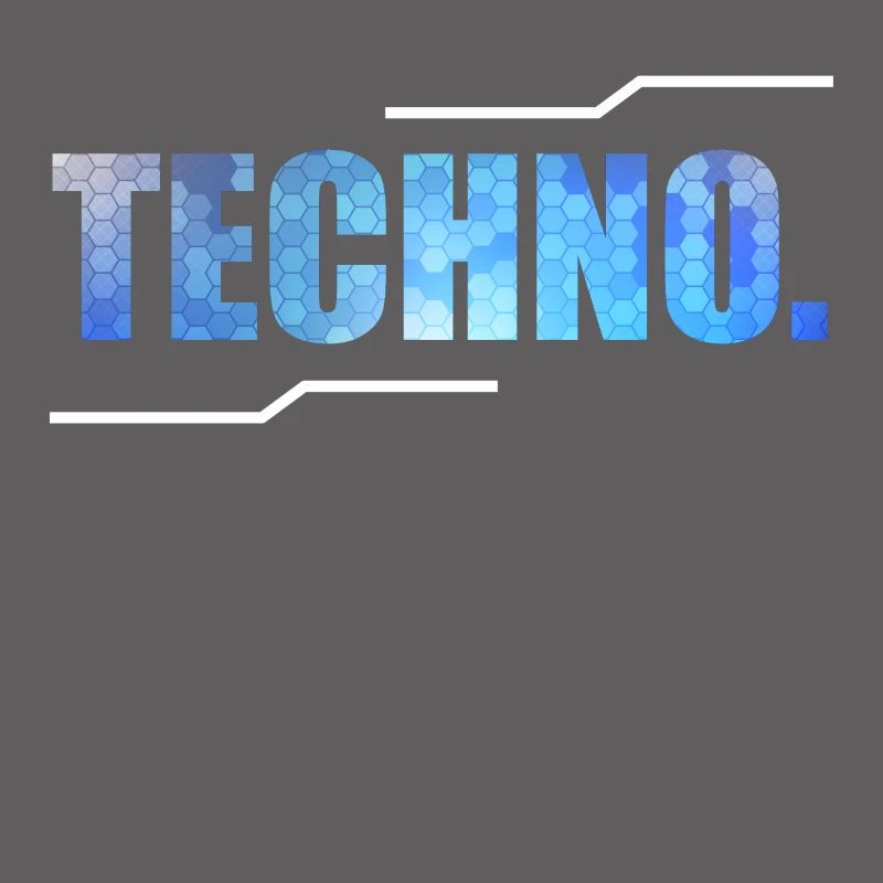 A Techno Tee For Music Lovers Saying "Techno."