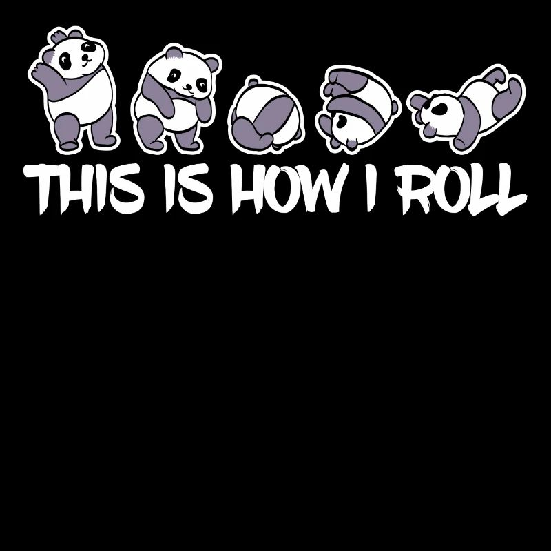 C'est comme ça que je roule T-shirt Pandas mignon