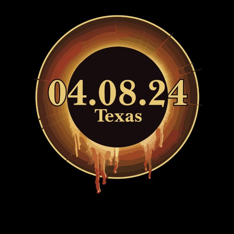 Total Solar Eclipse Path of Totality Texas April