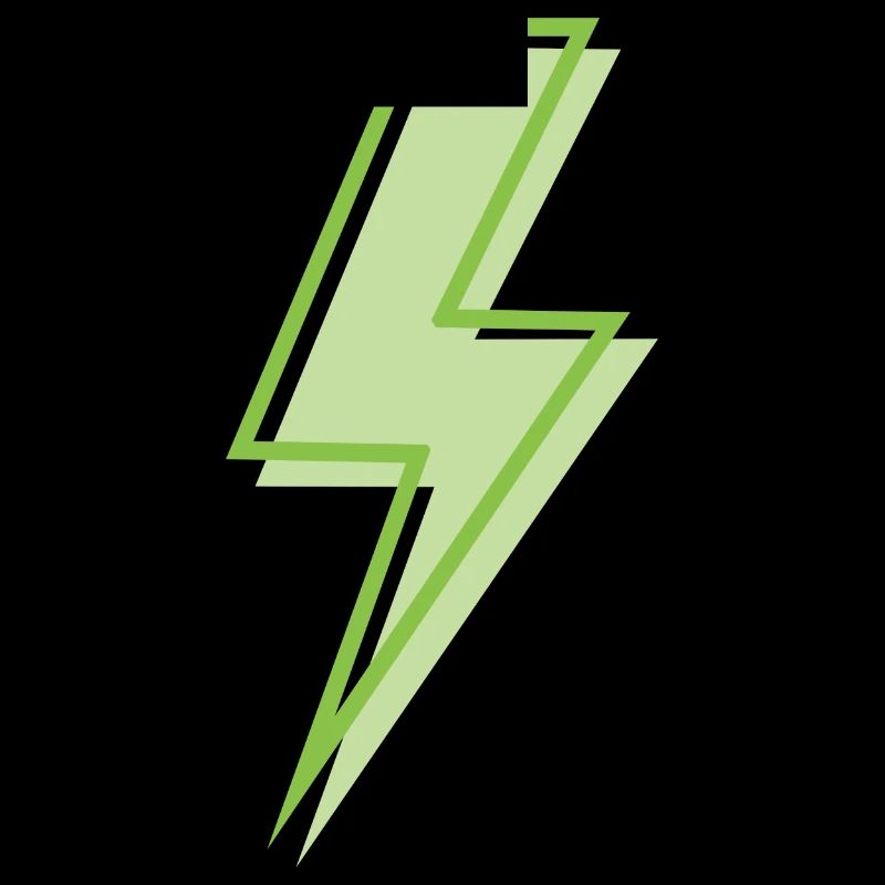 Light green lightning