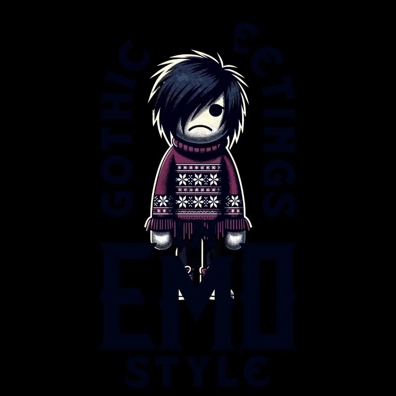 Salutations gothiques dans l’esthétique emocore de style emo