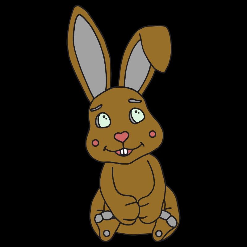 Süßer Hase mit Knickohr