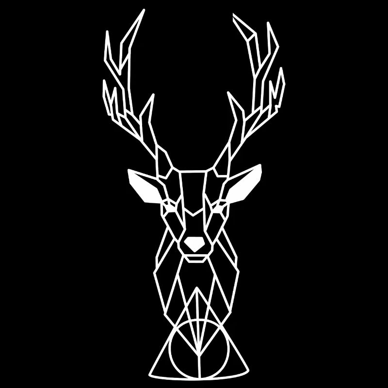 Cerf Forêt géométrique