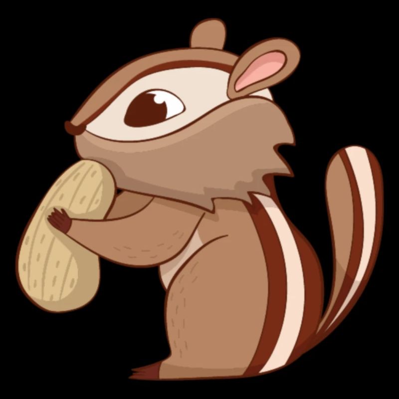 Chipmunk with nut