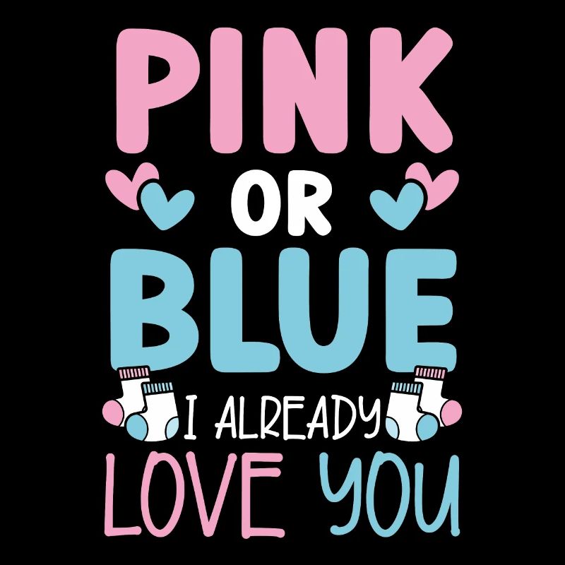Rosa oder blau Ich liebe dich schon Baby Ankündigu