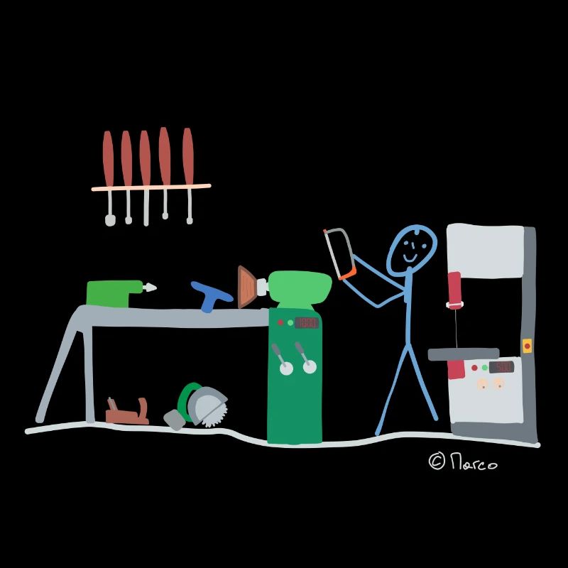 Drechsel stick figure, wood carpenter work