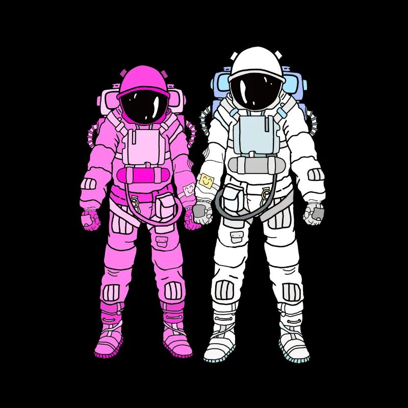 Astronauten Paar