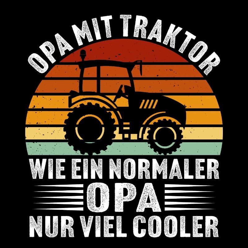 opa mit traktor geschenk für großvater bauer
