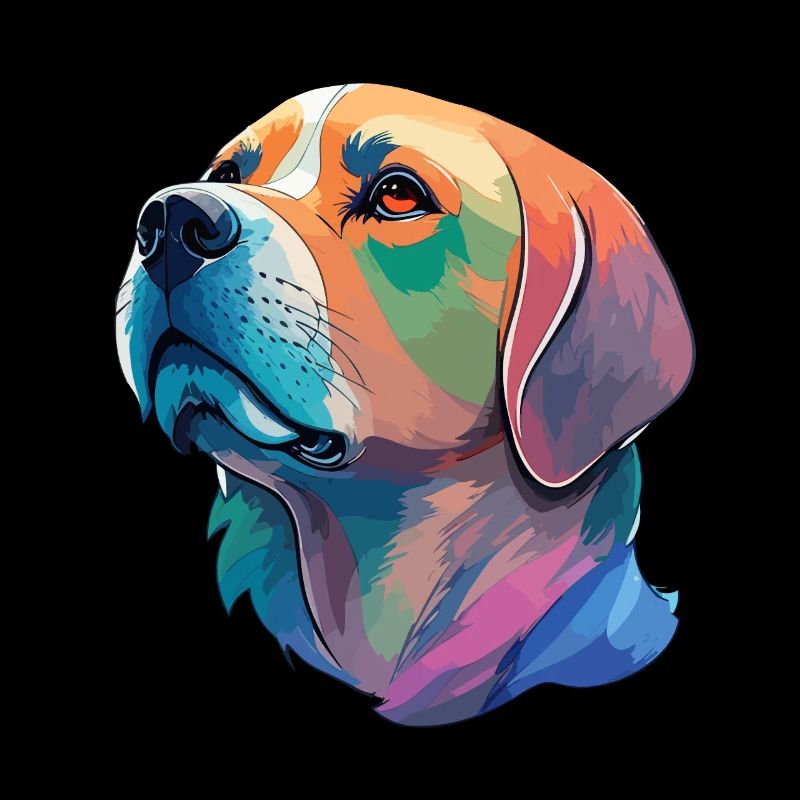 Labrador Illustration - Kunstvolles Hundedesign