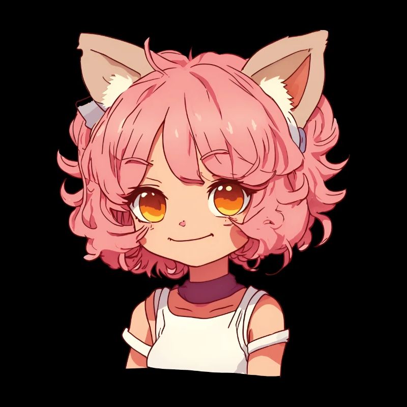 Kemonomimi Kawaii Anime Mädchen Manga Design