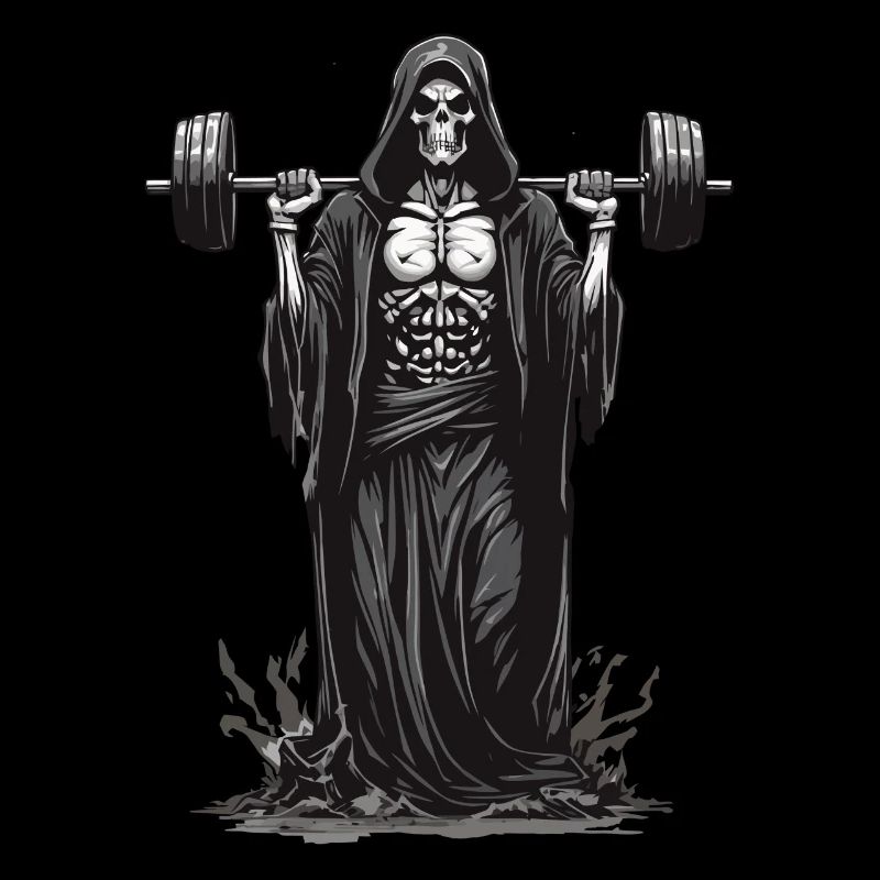 Grim Reaper Bodybuilder Deadlift Spaß