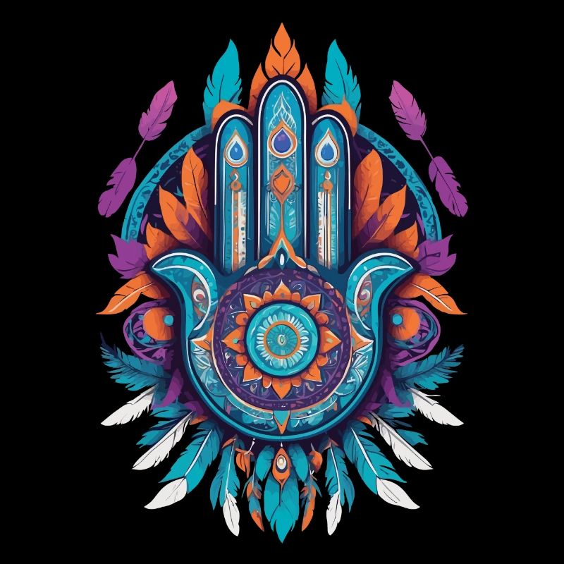 Hamsa Main Mandala Bohème Chic